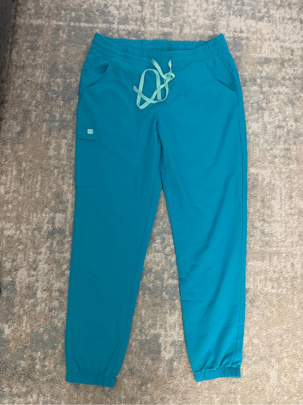 Garde-Malade Women’s Turquoise Drawstring Scrub Jogger Pants
